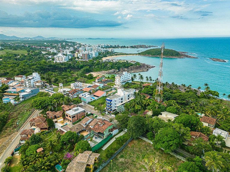 Dois quartos com ar a 190 m de praia Paradisíaca