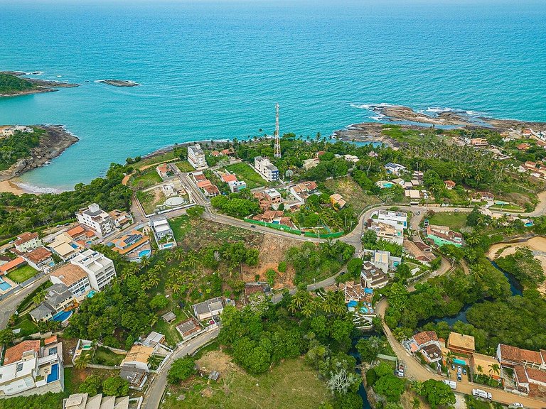 Dois quartos com ar a 190 m de praia Paradisíaca