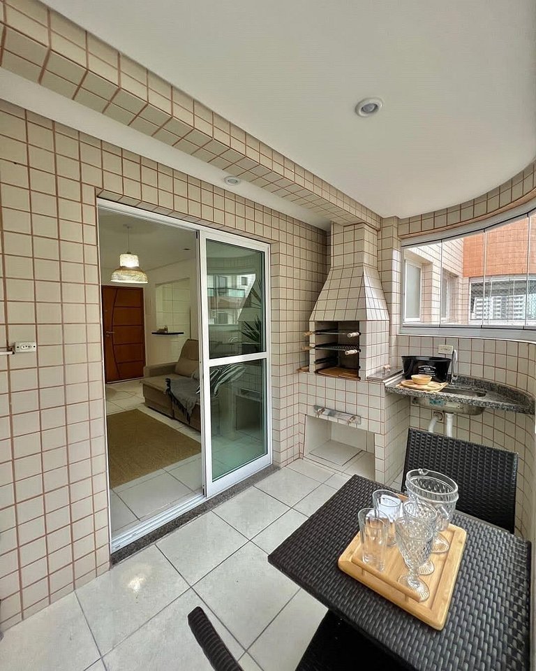 Varanda Gourmet/Pet Friendly/250m da praia/Vaga