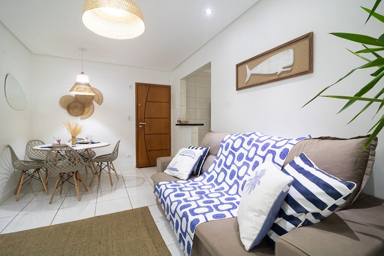 Varanda Gourmet/Pet Friendly/250m da praia/Vaga