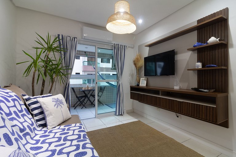 Varanda Gourmet/Pet Friendly/250m da praia/Vaga