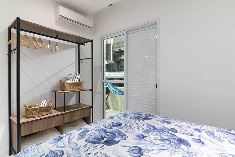 Varanda Gourmet/Pet Friendly/250m da praia/Vaga