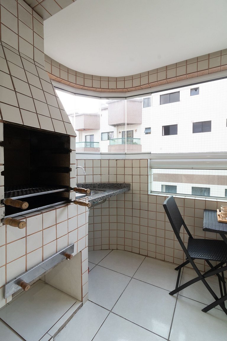 Varanda Gourmet/Pet Friendly/250m da praia/Vaga