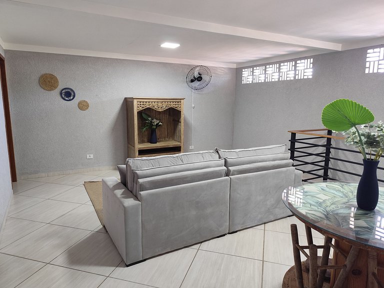 Casa 5 quartos, varanda com vista para piscina
