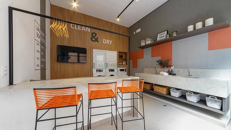 Modern 1-Bedroom Condo Close to Ibirapuera Park