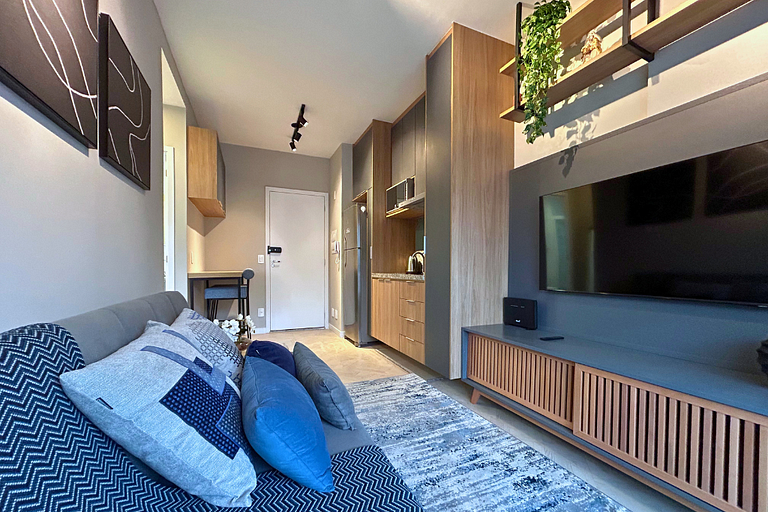 Modern 1-Bedroom Condo Close to Ibirapuera Park