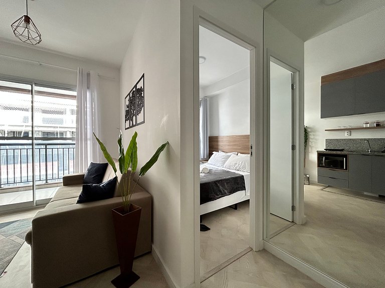 Modern 1-Bedroom Condo Close to Ibirapuera Park