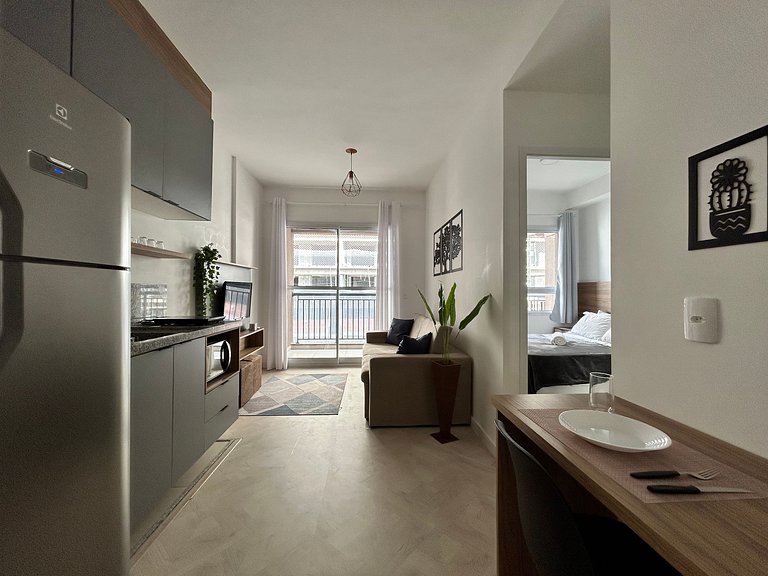 Modern 1-Bedroom Condo Close to Ibirapuera Park