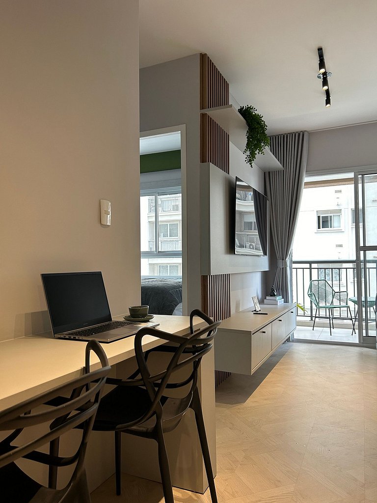 Modern 1-Bedroom Condo Close to Ibirapuera Park