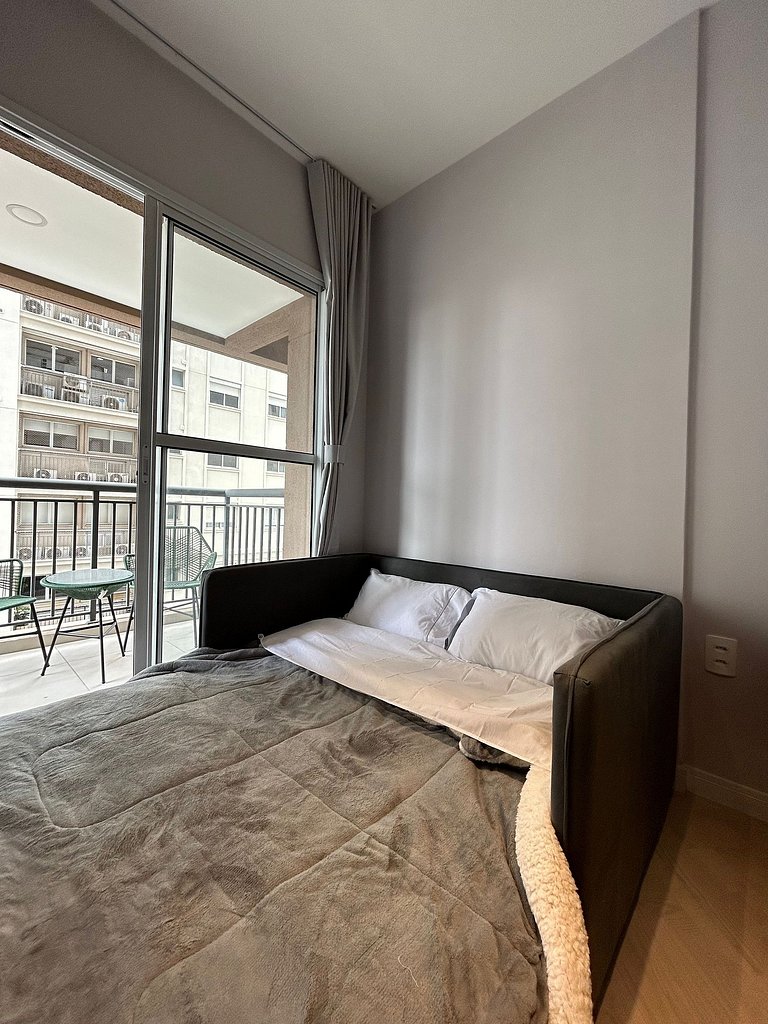 Modern 1-Bedroom Condo Close to Ibirapuera Park