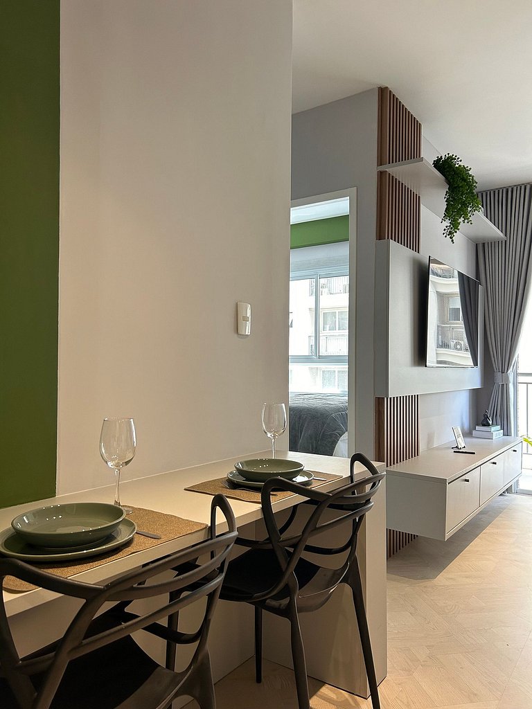 Modern 1-Bedroom Condo Close to Ibirapuera Park