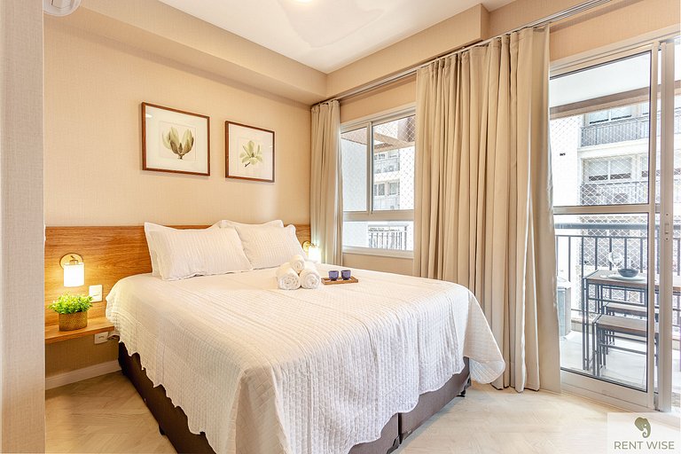 Modern 1-Bedroom Condo Close to Ibirapuera Park