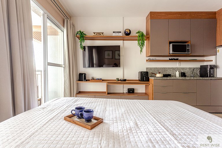 Modern 1-Bedroom Condo Close to Ibirapuera Park