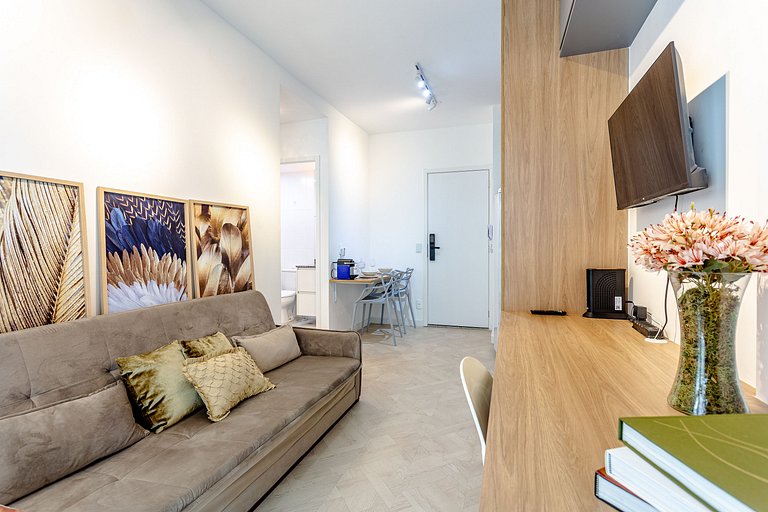 Modern 1-Bedroom Condo Close to Ibirapuera Park