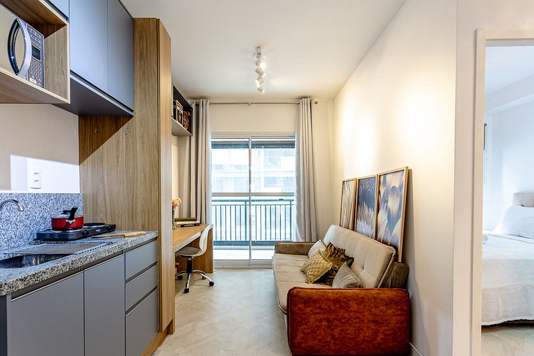Modern 1-Bedroom Condo Close to Ibirapuera Park