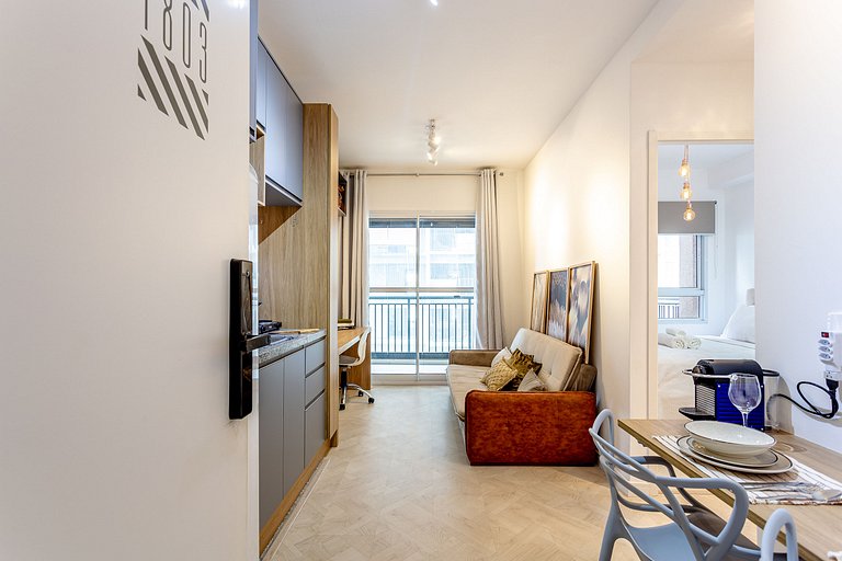 Modern 1-Bedroom Condo Close to Ibirapuera Park