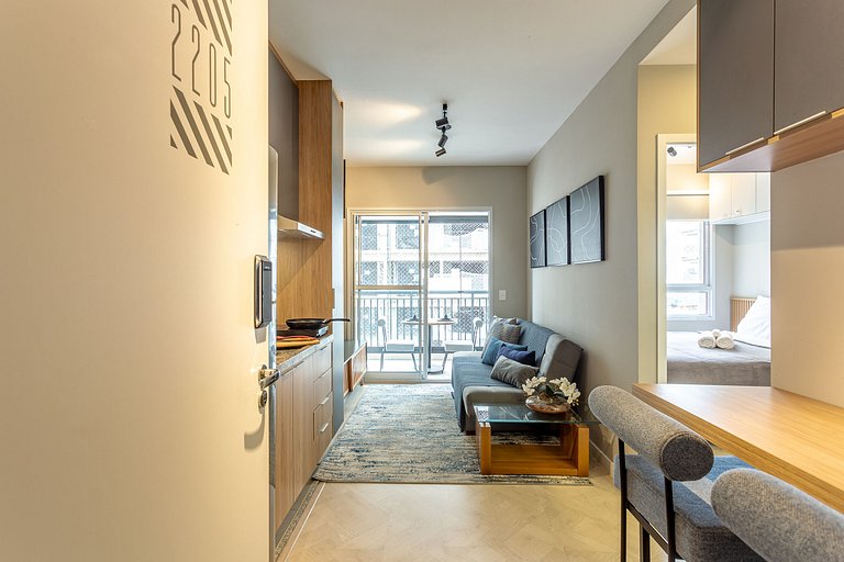Modern 1-Bedroom Condo Close to Ibirapuera Park