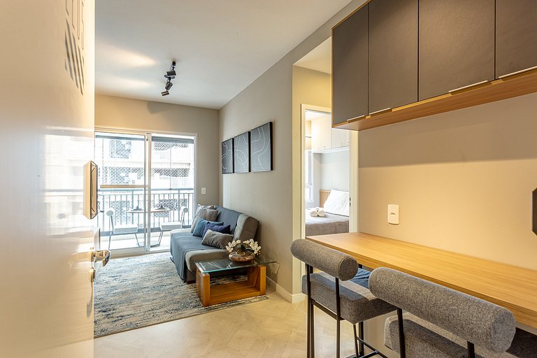 Modern 1-Bedroom Condo Close to Ibirapuera Park
