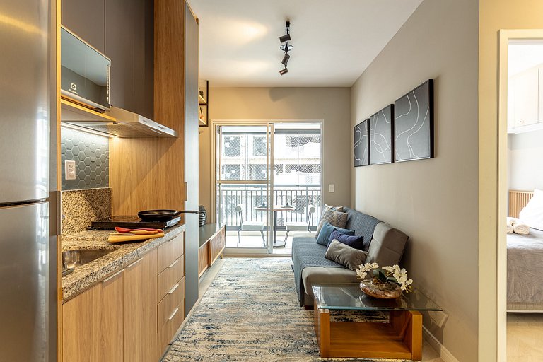 Modern 1-Bedroom Condo Close to Ibirapuera Park