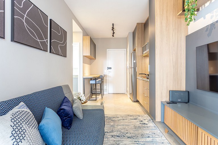 Modern 1-Bedroom Condo Close to Ibirapuera Park