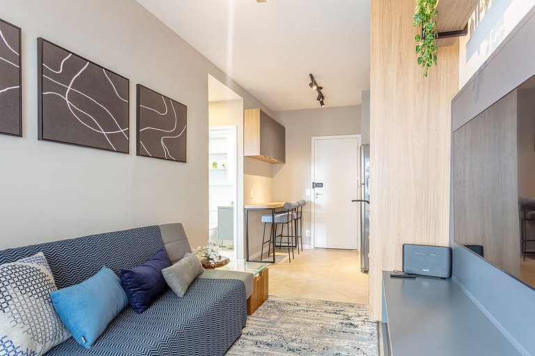 Modern 1-Bedroom Condo Close to Ibirapuera Park