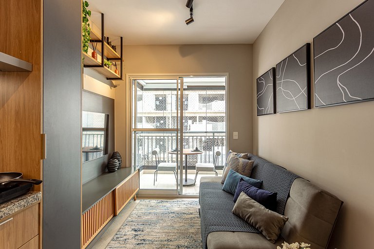 Modern 1-Bedroom Condo Close to Ibirapuera Park