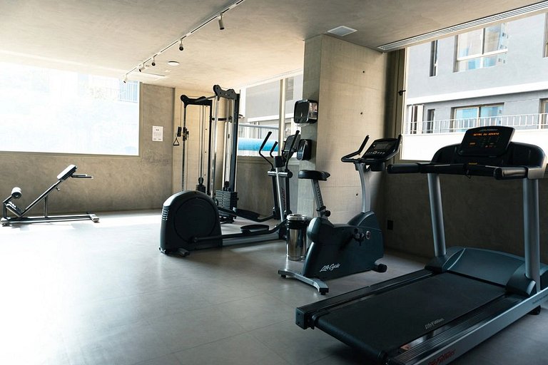 Studio Luxo- Academia, Coworking & Piscina-Jardins