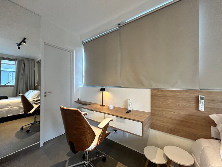 Studio Luxo- Academia, Coworking & Piscina-Jardins