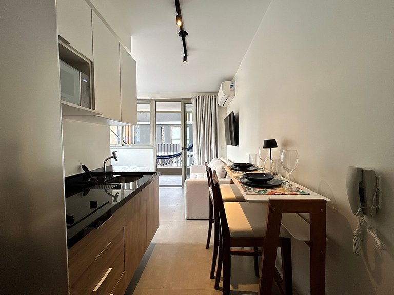 Studio Luxo- Academia, Coworking & Piscina-Jardins