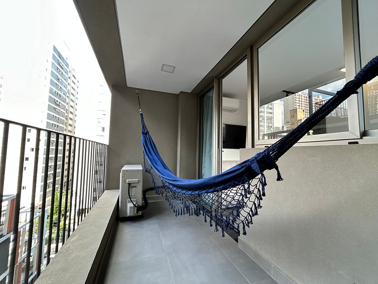 Studio Luxo- Academia, Coworking & Piscina-Jardins