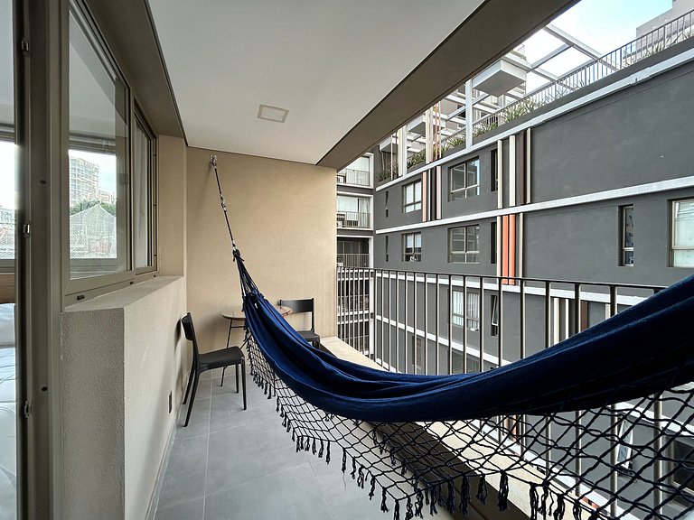 Studio Luxo- Academia, Coworking & Piscina-Jardins