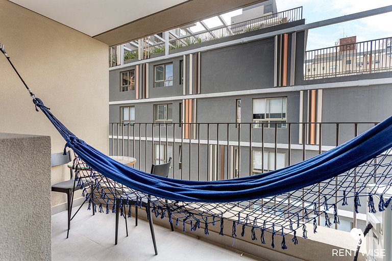 Studio Luxo- Academia, Coworking & Piscina-Jardins