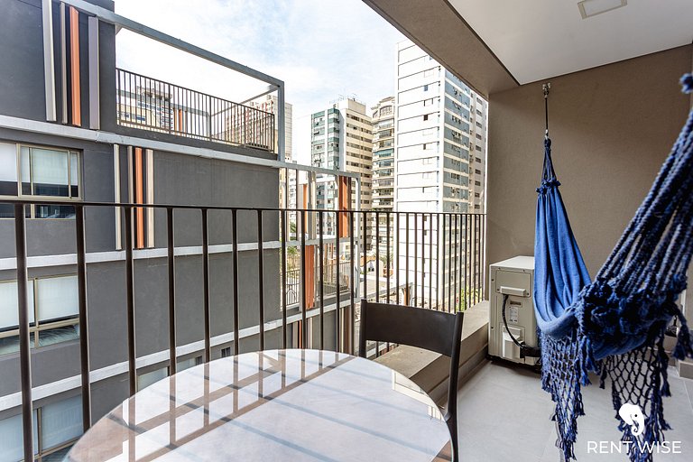 Studio Luxo- Academia, Coworking & Piscina-Jardins