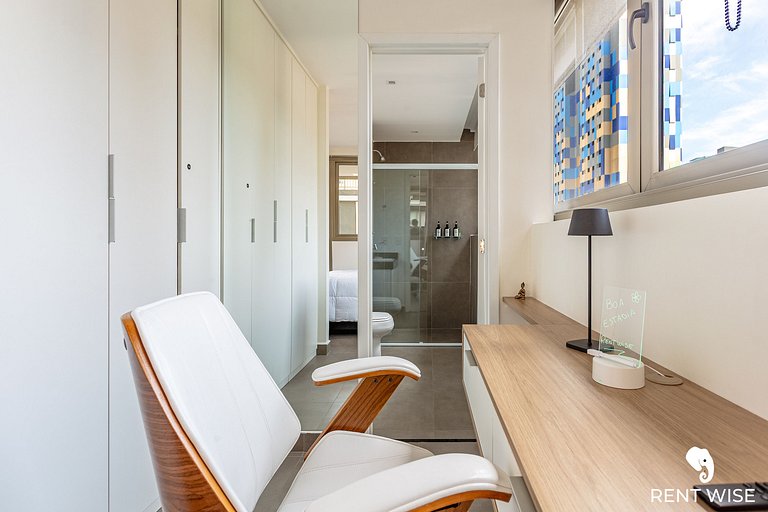 Studio Luxo- Academia, Coworking & Piscina-Jardins