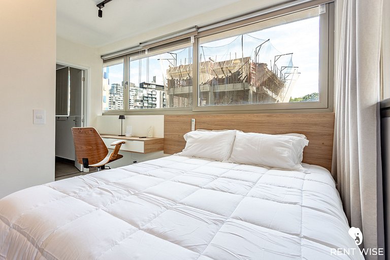 Studio Luxo- Academia, Coworking & Piscina-Jardins