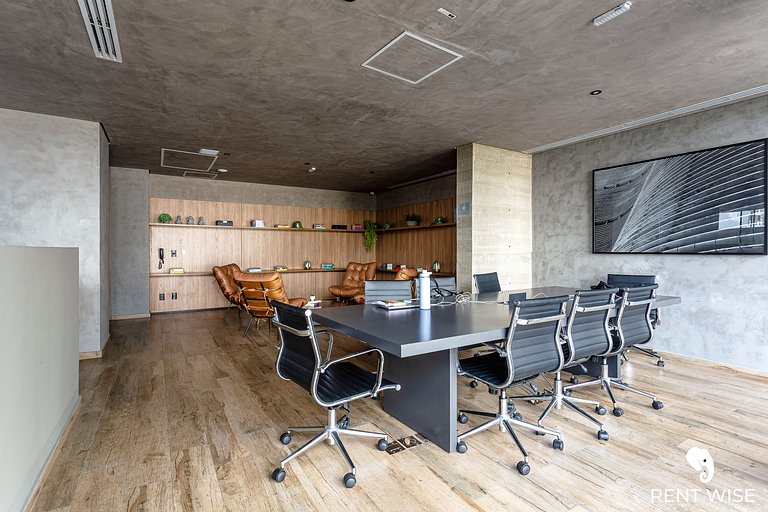 Studio Luxo- Academia, Coworking & Piscina-Jardins