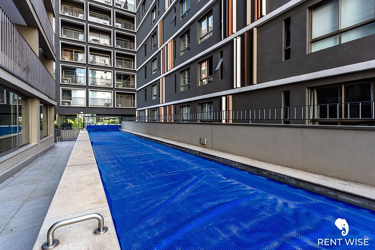Studio Luxo- Academia, Coworking & Piscina-Jardins