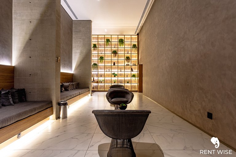 Studio Luxo- Academia, Coworking & Piscina-Jardins