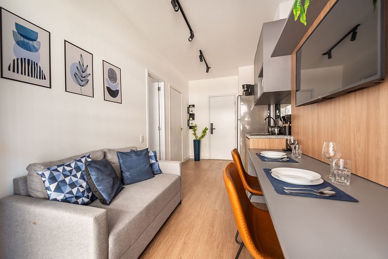 Modern 1-Bedroom Condo Close to Ibirapuera Park