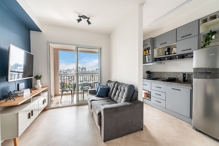 2 Dorm, varanda c/ vista e vaga - Vila Mariana