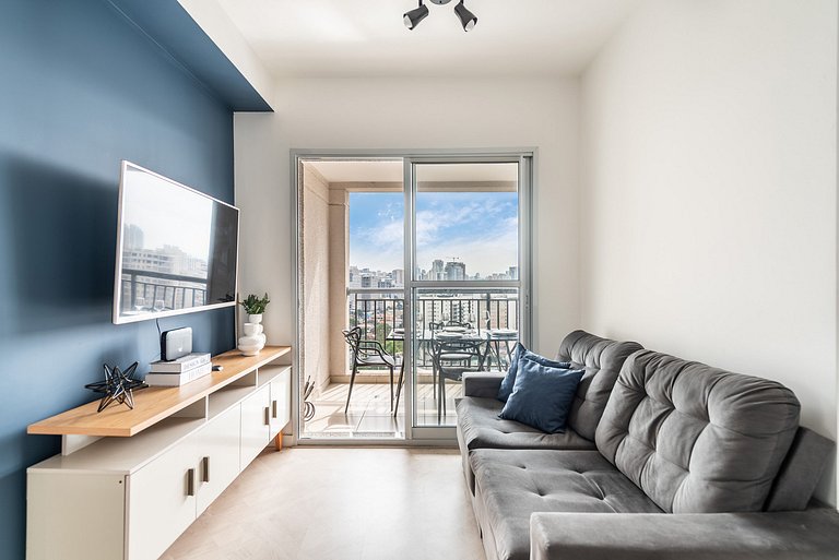 2 Dorm, varanda c/ vista e vaga - Vila Mariana