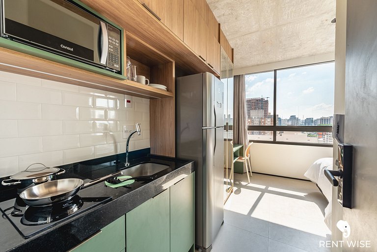 Conforto, ótima localização e A/C - Metrô Ana Rosa