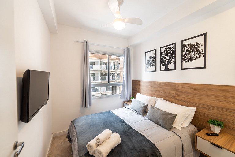 Modern 1-Bedroom Condo Close to Ibirapuera Park