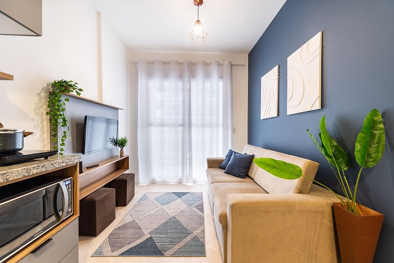 Modern 1-Bedroom Condo Close to Ibirapuera Park