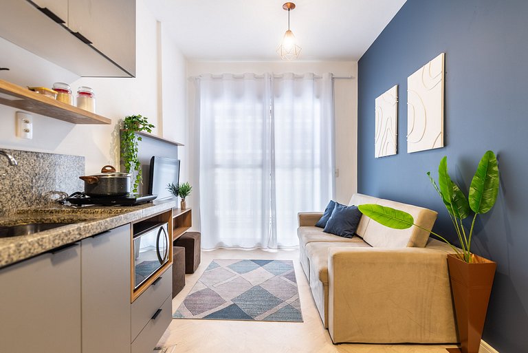 Modern 1-Bedroom Condo Close to Ibirapuera Park