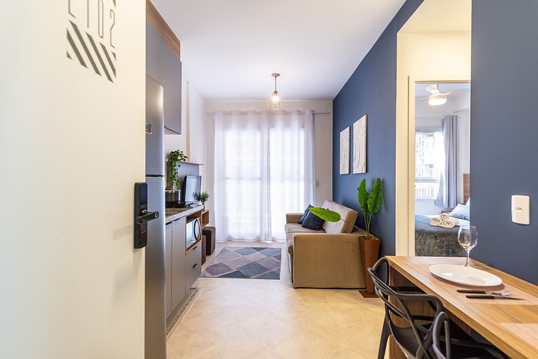 Modern 1-Bedroom Condo Close to Ibirapuera Park