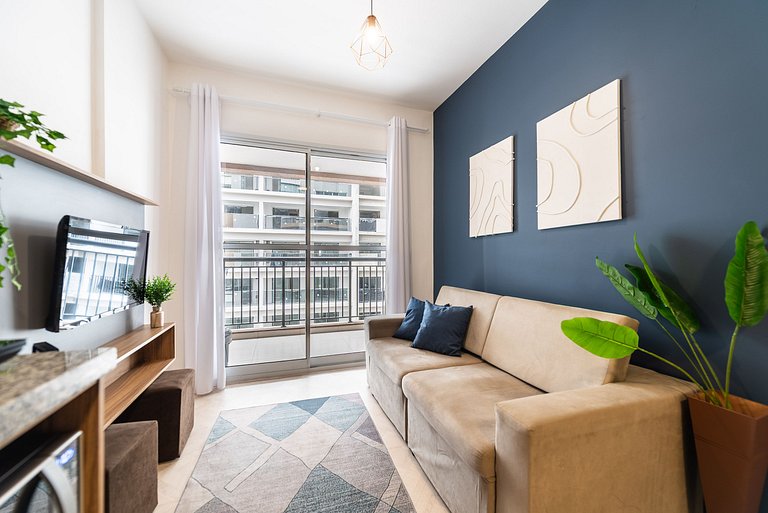 Modern 1-Bedroom Condo Close to Ibirapuera Park