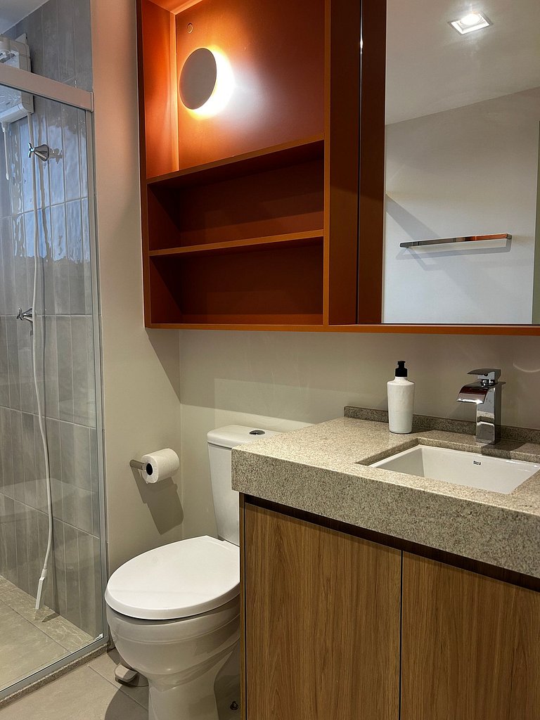 Studio novo, completo e decorado Próx. ao Metrô