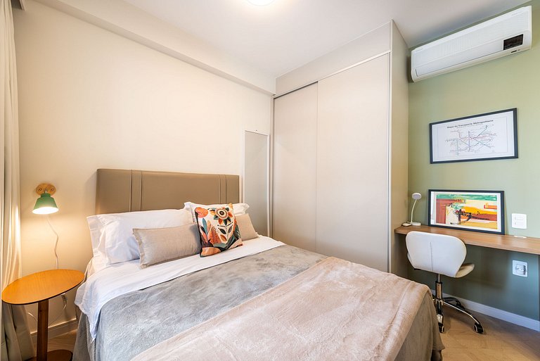 Modern 1-Bedroom Condo Close to Ibirapuera Park