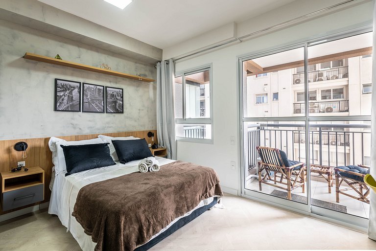 Modern 1-Bedroom Condo Close to Ibirapuera Park